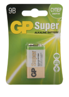 Элемент питания 6LR61 крона 9V алкалиновый Super (BL) 1604A GP