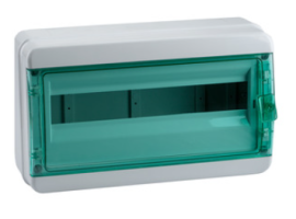 Корпус пластиковый OptiBox P-BNS-3-18-IP65 (  дверь прозрачная зелёная )
