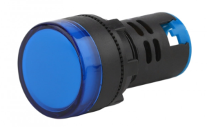 Лампа AD22DS(LED)матрица d22мм синий 230В  TDM