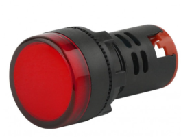 Лампа AD22DS(LED)матрица d22мм  красный 230В  TDM