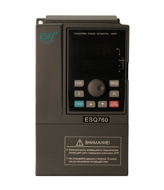 Частотный преобразователь ESQ-760-4T-0022 2.2/4кВт, 5.1/8.5А 380 В