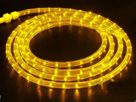 Дюралайт желтый Led 2-х полюсной Feron 36led/м 13мм