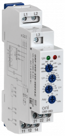 Реле фаз ORF-06D 3ф. 2 конт. 220-460В AC ONI