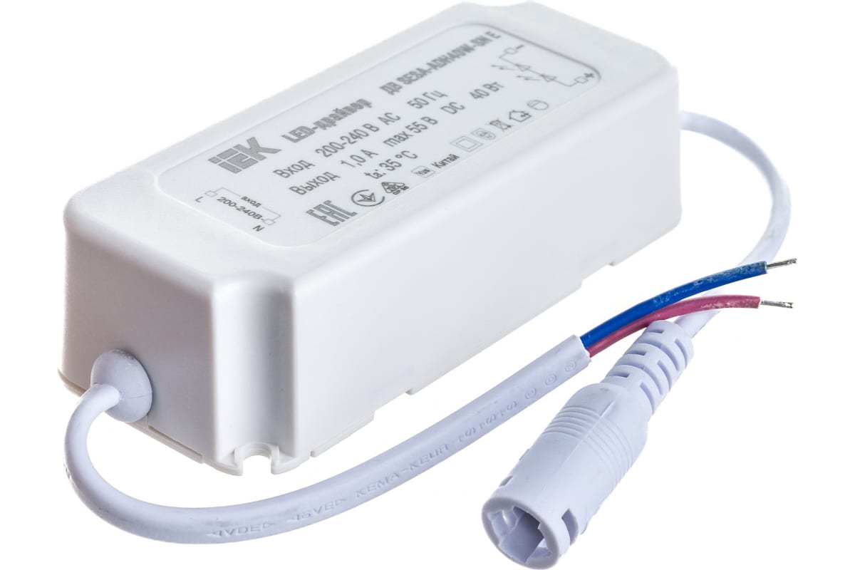 LED-драйвер SESA-ADH40W-SN Е, для LED светильников 40Вт, IEK