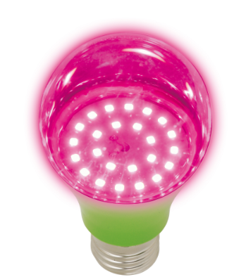 LED-A60-8W/SPSB/E27/CL PLP30GR Лампа светодиодная для растений. Форма "A", прозрачная. Спектр для рассады и цветения. Картон. ТМ Uniel, ш/к 4690485115922