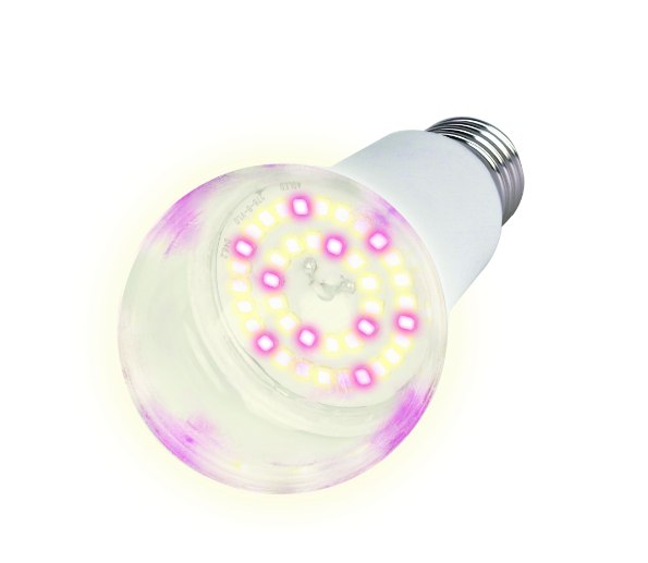 LED-A60-15W/SPFB/E27/CL PLP30WH Лампа светодиодная для растений. Форма "A", прозрачная. Спектр для фотосинтеза. Картон. ТМ Uniel, ш/к 4690485137320