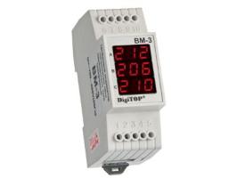 Вольтметр  Вм - 3  380 v   AC  digital   DIN  2P 