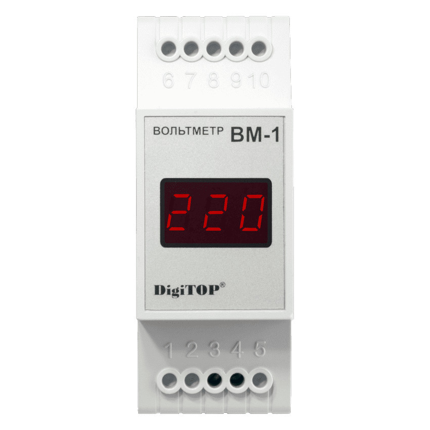 Вольтметр  Вм - 3  380 v   AC  digital   DIN  2P 