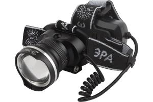Фонарь GA-806 ЭРА налобный аккумуляторный, рег фокус, [5 Вт CREE]