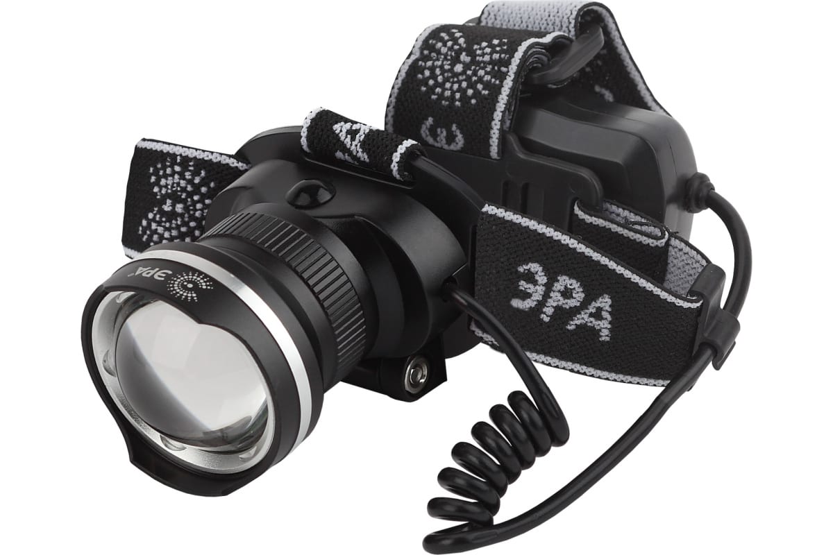 Фонарь GA-806 ЭРА налобный аккумуляторный, рег фокус, [5 Вт CREE]