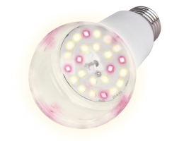LED-A60-10W/SPFB/E27/CL PLP30WH Лампа светодиодная для растений. Форма "A", прозрачная. Спектр для фотосинтеза.Картон. ТМ Uniel, ш/к 4690485137290