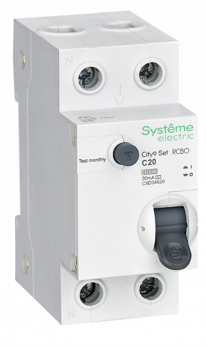 Дифф. автомат 20А 30мА 4,5кА C АС City9 Systeme Electric (1/6)