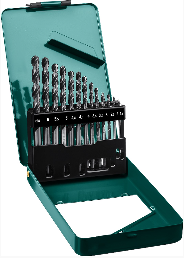 KRAFTOOL COBALT-8,13 шт,(1.5-6.5 мм),сталь М42,HSS-Co(8%),набор сверл по металлу