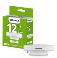 Лампа светодиодная T80 таблетка 12Вт 230В 4000К GX53 GENERICA