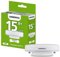 Лампа светодиодная T80 таблетка 15Вт 230В 4000К GX53 GENERICA