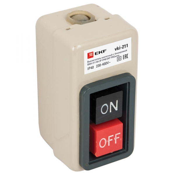 Выключатель ВКИ-211 3Р 6А 230/400В IP40 PROxima EKF