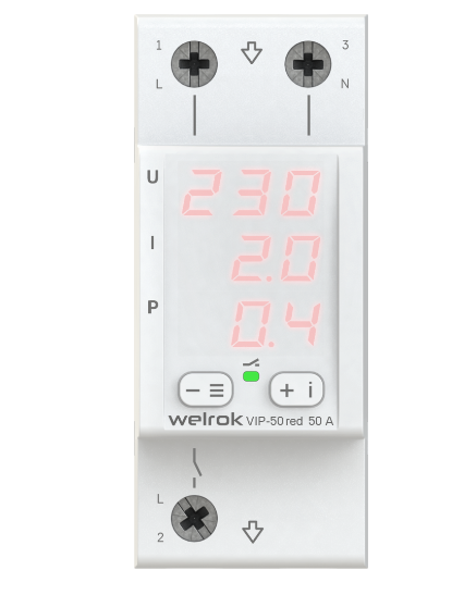 Многофункциональное реле welrok VIP-63 red