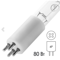 Лампа бактерицидная GPH 846T6L/4P 80W 0,8A