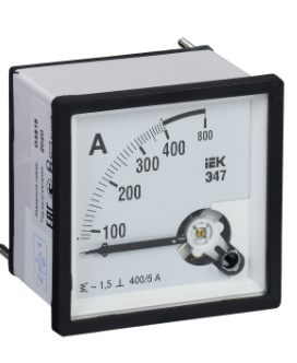 Амперметр Э47 400/5А кл. точн. 1,5 96х96мм ИЭК #(1/60)