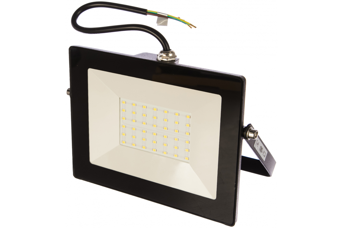 Прожектор LED СДО 001-50Вт 6500К IP65 черный GENERICA