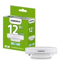 Лампа светодиодная T80 таблетка 12Вт 230В 6500К GX53 GENERICA
