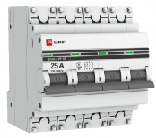 Выключатель нагрузки ВН-63 4Р 25А EKF PROxima