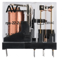 Реле промежуточное РП slim 22/2 5A 230В AC EKF AVERES (1/100/1000)