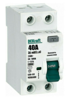 УЗО 2Р 40А 30мА 6кА AC УЗО-03 DEKraft Systeme Electric