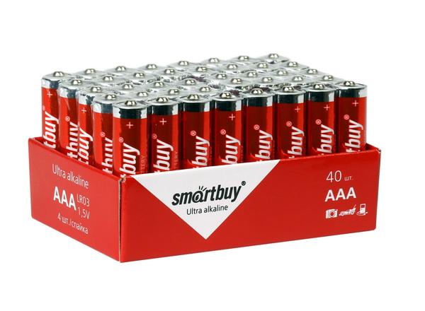 Батарейка алкалиновая Smartbuy LR03/40 AAA bulk