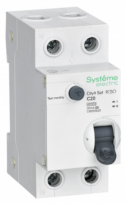 Дифф. автомат 20А 30мА 4,5кА C А City9 Systeme Electric (1/6)