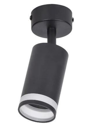 LIGHTING Светильник 4006 накладной настено-потолочный под лампу GU10 черный IEK