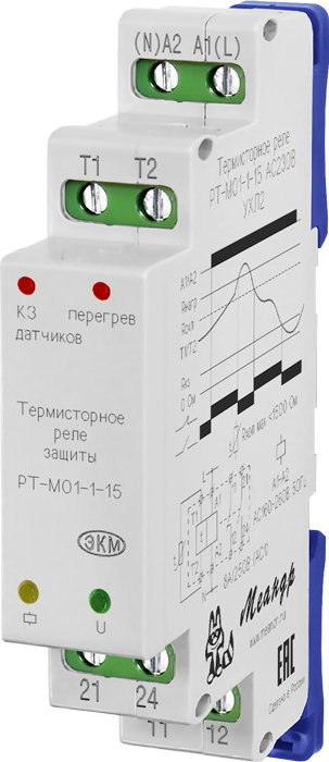 Реле защиты двигателя термисторное РТ-М01-1-15(РТ-М01-1-15 AC230В УХЛ4