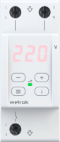 Реле напряжение с контролем тока Welrok VI-40 Red