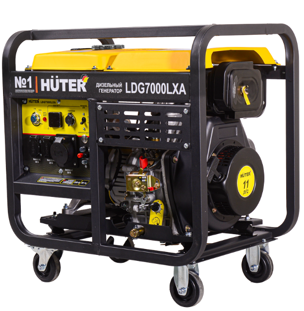 Электрогенератор дизельный LDG 7000LXА Huter