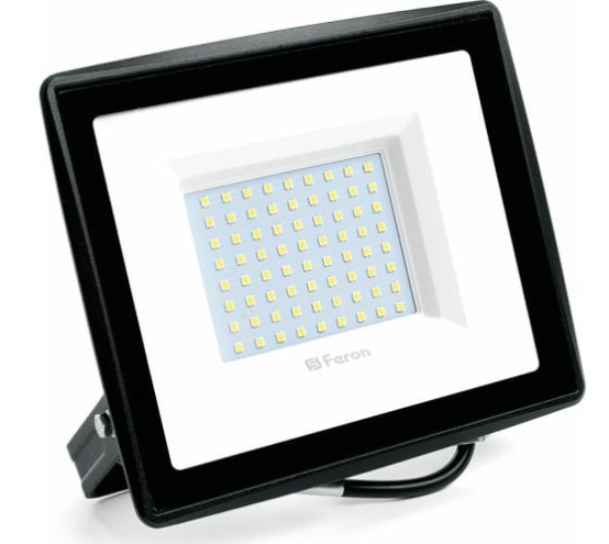 Прожектор светодиодный ДО-100w 4000К 9500Лм IP65 черный LL-922 48108 FERON