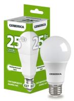 Лампа светодиодная A65 груша 25Вт 230В 4000К E27 GENERICA