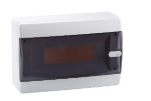 Корпус пластиковый OptiBox P-CNK-1-12-IP41 ( дверь прозрачная чёрная ) 