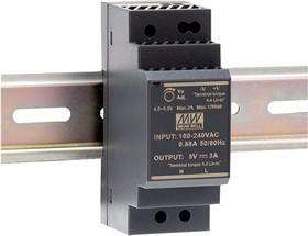 Источник питания AC-DC 30W 24V (HDR-30-24 MW LPF) MEAN WELL
