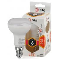 Лампа светодиодная ЭРА LED R50-6w-827-E14
