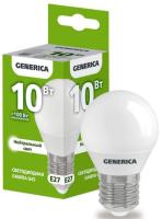 Лампа светодиодная G45 шар 10Вт 230В 4000К E27 GENERICA