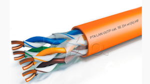 Кабель витая пара Install СКС внутренний(IN) U/UTP кат.5E 4x2x24AWG 100% медь нг(А)-HF (LSZH) оранжевый 305м