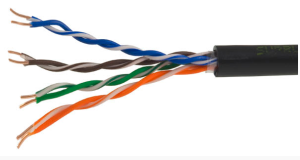 Кабель витая пара Install СКС внешний(OUT) U/UTP кат.5E 4x2x24AWG 100% медь PE черный 305м
