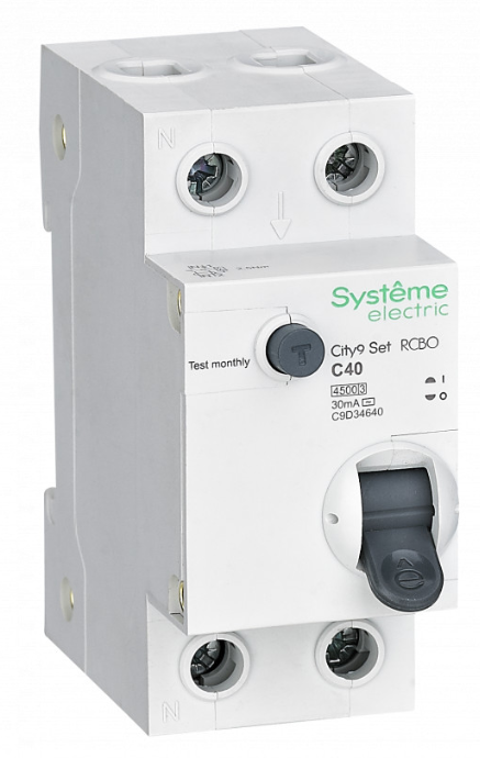 Дифф. автомат 40А 30мА 4,5кА С AC City9 Systeme Electric (1/6)