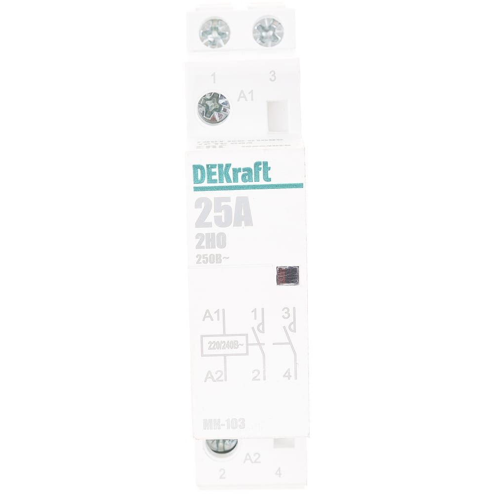 Контактор модульный 2НО 25А 230В МК-103 18064DEK Dekraft