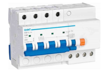 Диф. автомат NB1L-40 4P C40 30mA тип AC 6KA (R) (CHINT)