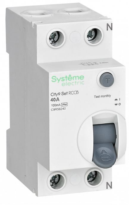 УЗО 2Р 40А 100мА 4,5кА AC City9 Systeme Electric (1)