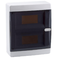 Корпус пластиковый OptiBox P-CNK-1-18-IP41 ( дверь прозрачная чёрная )