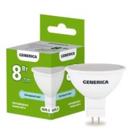 Лампа светодиодная MR16 софит 8Вт 230В 6500К GU5.3 GENERICA