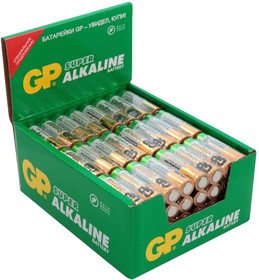 Элемент питания LR6 (АА) алкалиновый (Tray) GP SUPER 96 шт