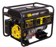 Бензиновый генератор Huter DY11000LX-3+колёса+АКБ 12В 12Ач